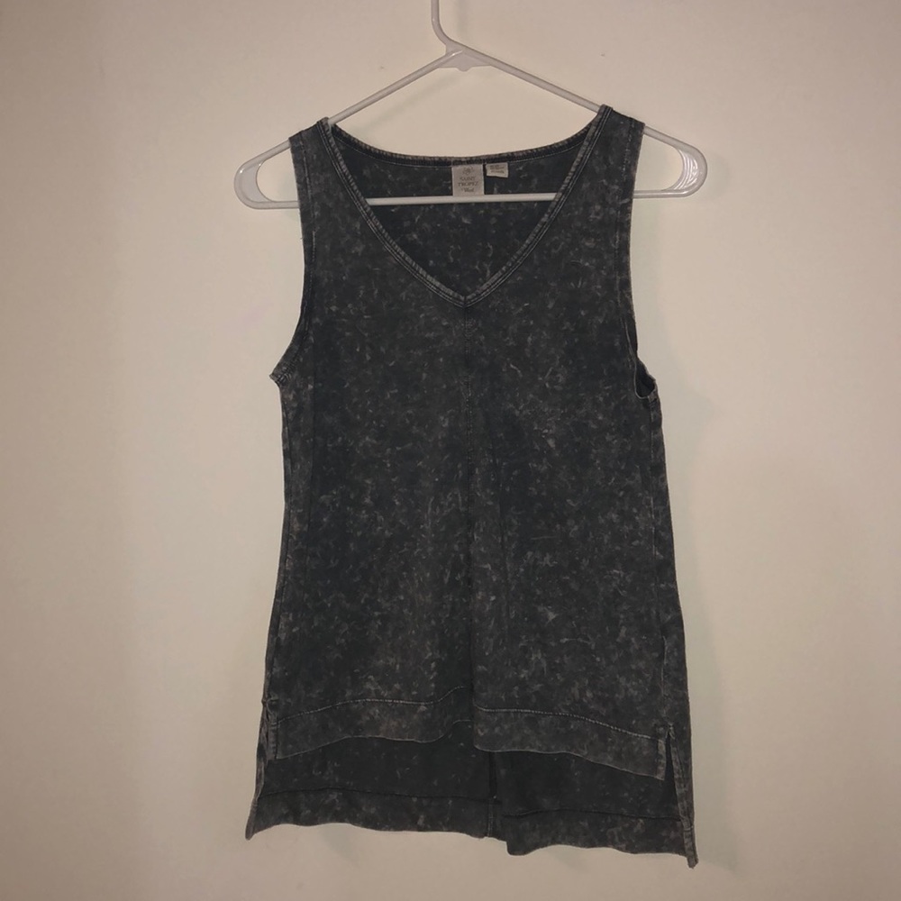 Grey marbled tank top